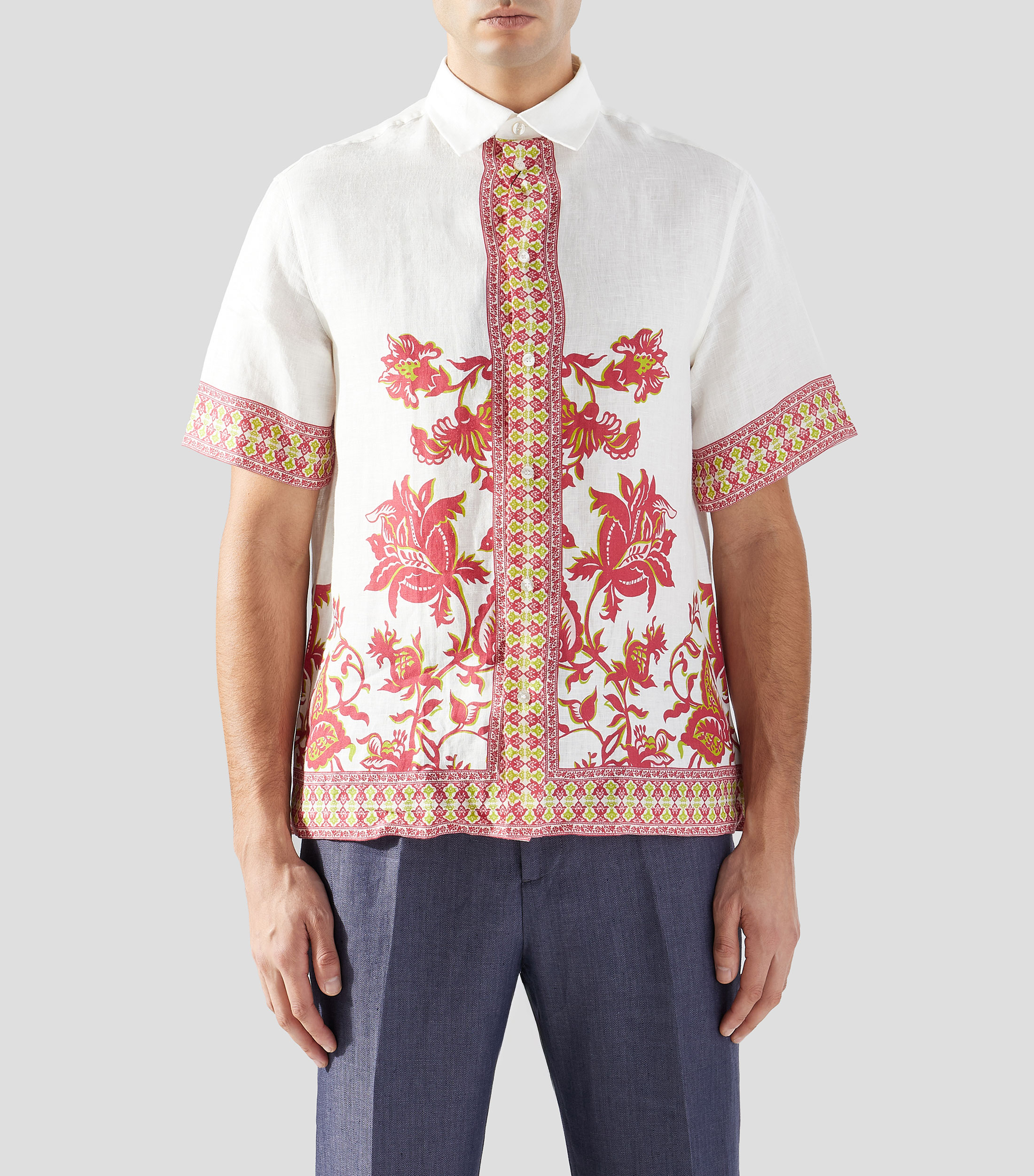 Camisa estampada manga corta Hombre